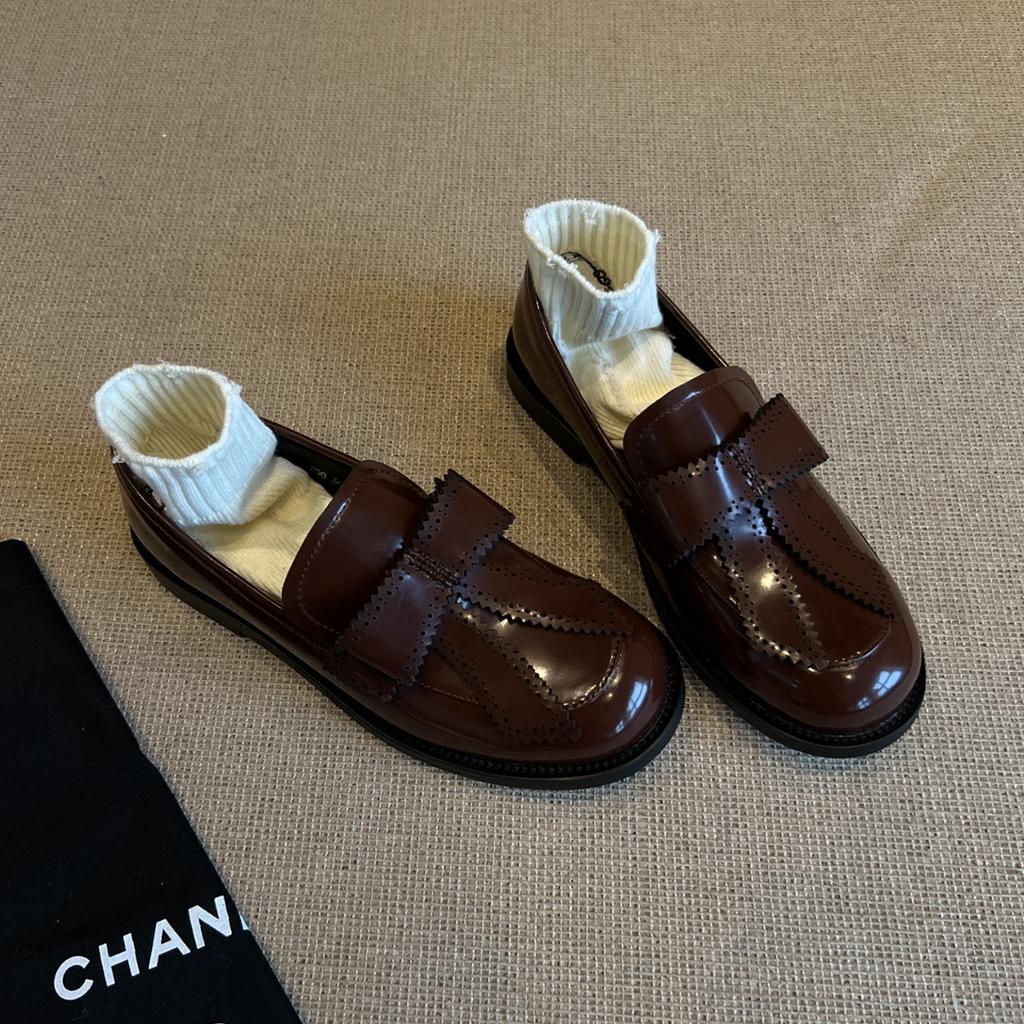 Версия из коровьей кожи~ Лоферы в британском стиле с круглым носком и бантом, ретро колледж, одинарная обувь, низкий каблук, маленькие кожаные туфли женские