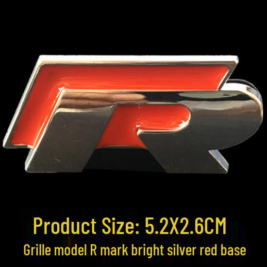 Значки на автомобиль Golf CC Magotan Sagitar POLO R: Наклейки R-Line на бок, заднюю часть, решетку радиатора