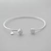 Новые модные ювелирные изделия из стерлингового серебра 925 пробы с квадратной надписью «Любовь», аксессуары для женщин, открывающийся браслет Sl031