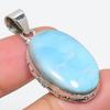 Подвеска из стерлингового серебра 925 пробы с драгоценным камнем Natural Republic Larimar, размер 1,75 дюйма, l4Q98