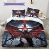 Blood Determination Custom Name Pattern Bedding Quilt Set Quilt Cover Pillowcase Home Birthday Gift(1 * duvet cover + 2 * pillowcase, without core)