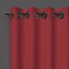 Eyelet Curtain 135x180 Cm BLACKOUT Red, by Soleil D'ocre