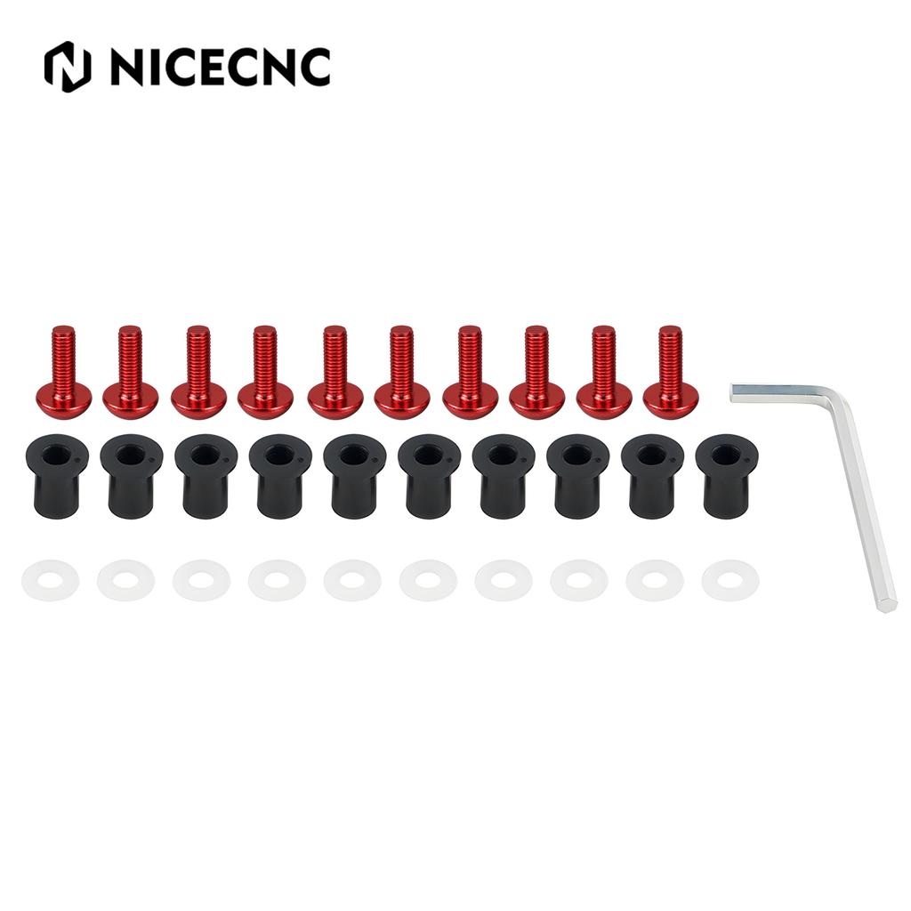 10PCS M5 Windshield Windscreen Fasteners Screws Bolts Nut Kit  For Yamaha KTM Honda BMW Suzuki Kawasaki Ducati Aprilia Triumph