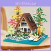 Lake Creative Center Wooden House Scene Assembly Building Block Model Toy Gift