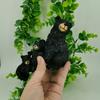 Mother and Son Black Bear Resin Ornament New Cute Figurine Indoor Craft Decoration