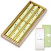 Sympathy Incense Gift Set in Paulownia Wood Box [Tea Flowers, 6 Sticks, Sandalwood, with Inner Wrapping] Made in Japan, Low Smoke, Perfect for