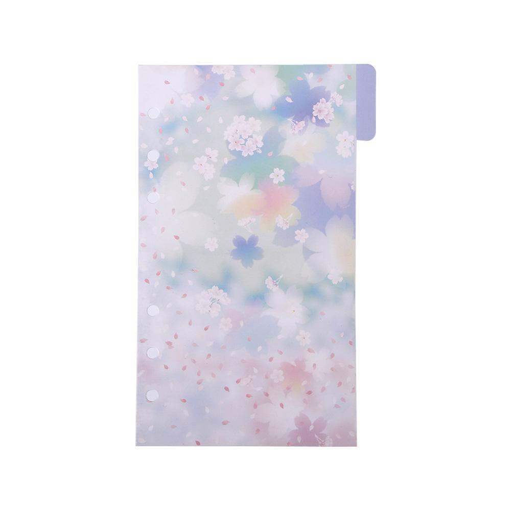 Page Tab Cherry Blossoms Style Binder Index Page Loose Leaf Separator Page Notebook Divider Index