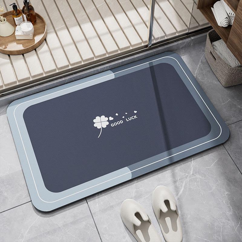 Bathroom Diatomite Rug Bathroom Quick-Drying Water-Absorbing Modern Minimalist Style Dirt-Resistant Foot Mat For Home Decoration