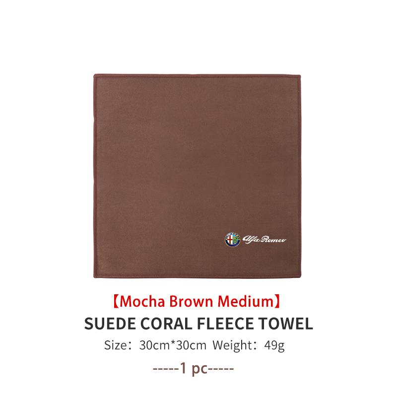 Car Wiping Drying Cloth Towel Absorbent Microfiber Towel For Alfa Romeo 159 Giulietta Giulia 147 Mito 156 159 166 GT Stelvio