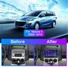 icreative 2 Din Android автомобильный радиоприемник мультимедийный видеоплеер для Mazda 5 2005-2010 с кнопкой WiFi BT 1 + 16 ГБ