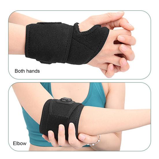 Грелка для большого пальца на запястье, регулируемая температура, Plug-Play, облегчение запястного канала, электрический подогрев, поддержка запястья