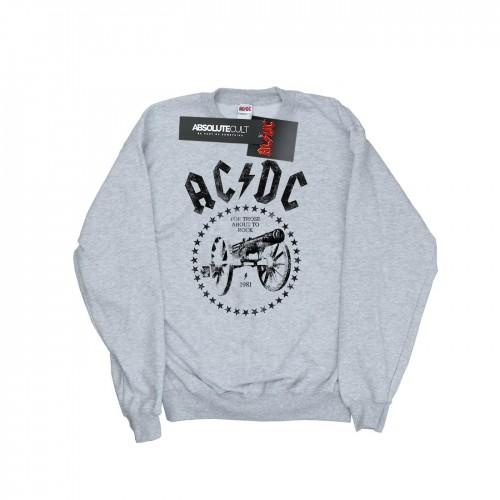 AC/DC Mens We Salute You Cannon Sweatshirt