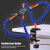 7pcs Flexible Arms Flexible Soldering Holder Blue Wire Clip Holder  Circuit Board Repairing