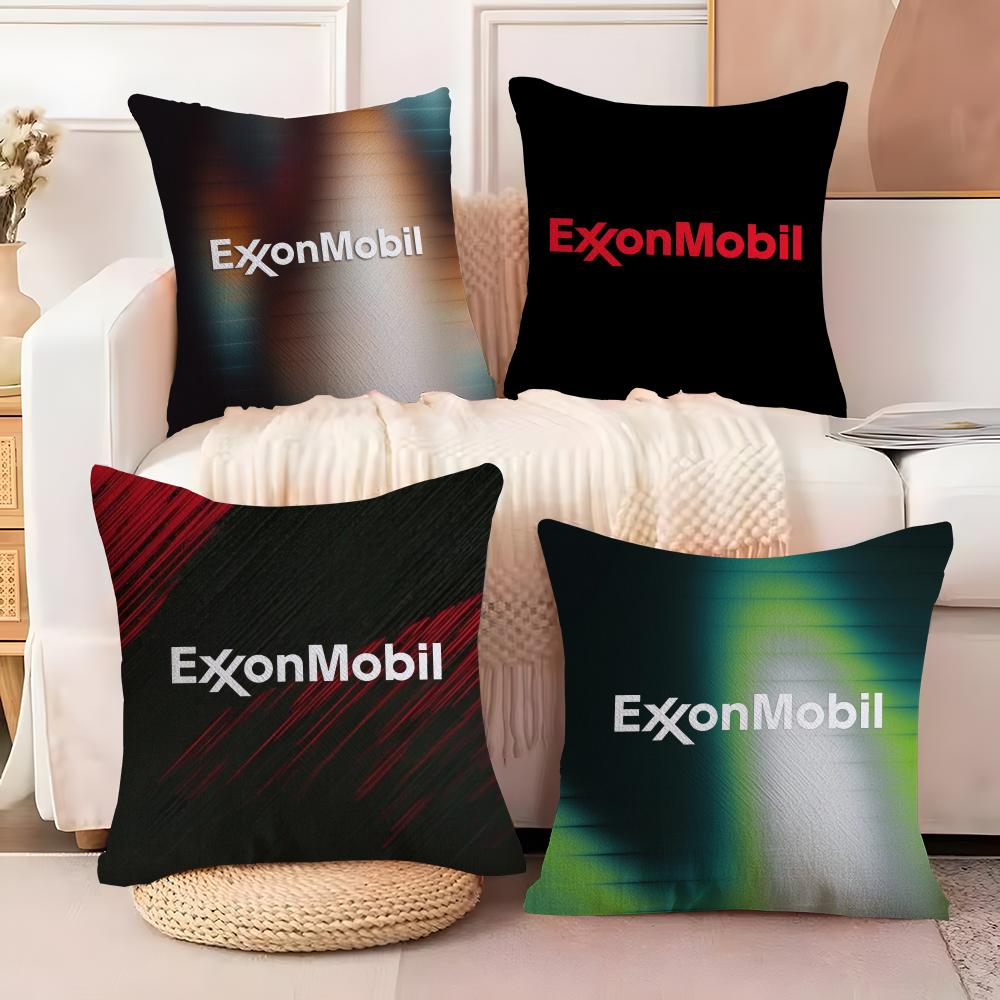Роскошная наволочка EExxonS MMobil из мягкой плюшевой ткани с двусторонней печатью, диванная подушка для всех сезонов, домашний декор, подарок