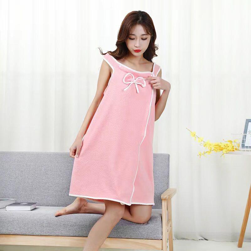 Женская быстросохнущая юбка для купания из кораллового флиса: Утолщенное, мягкое, впитывающее воду, удобное банное полотенце для весны и осени