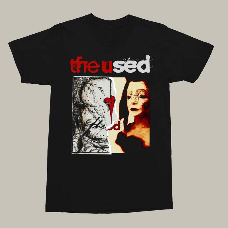 NEW The Used Band Short Sleeve Heavy Cotton Black Unisex T-Shirt