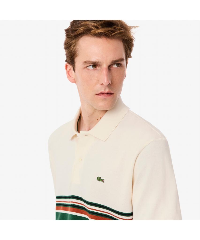 LACOSTE Men'S Mif Striped Short Sleeve Polo Shirt Ph5457-55N Xfj