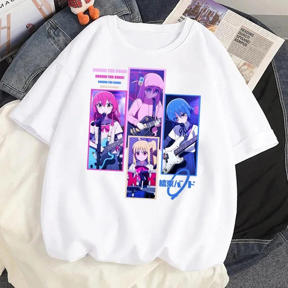 New Anime BOCCHI THE ROCK! Hitori Bocchi T-Shirt Women's Fun T-Shirt Kawaii Cartoon Unisex T-Shirt Gothic Y2k Women's Clothing