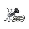 RAM Mounts Twist Suction Set for iPad Standard Black X-Grip & Mini, Arm, 1-inch Ball, RAM-B-166-UN8U,