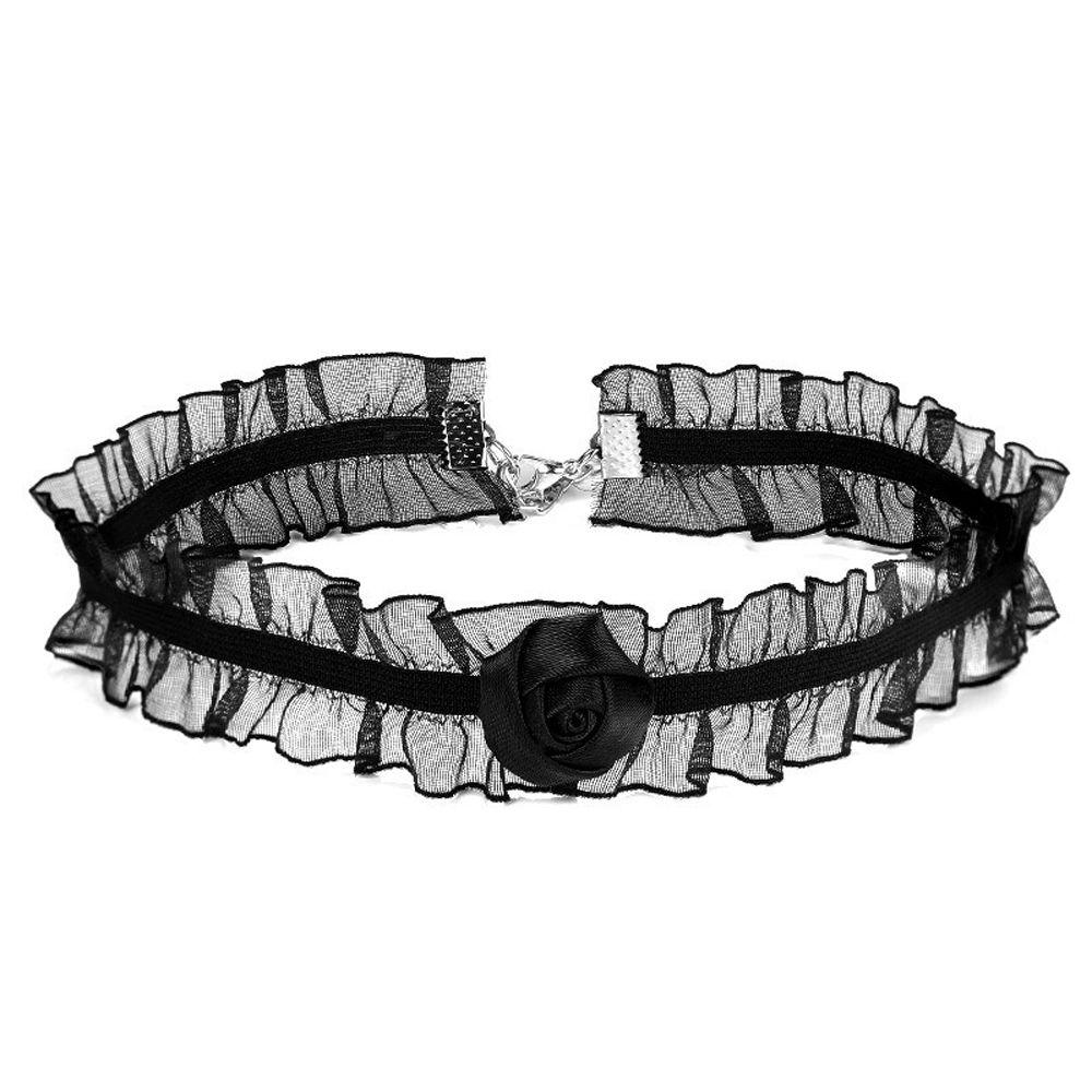 Flowers Halloween Jewelry Bat Women Choker Neck Collar Lace Choker Goth Necklace Gothic Choker