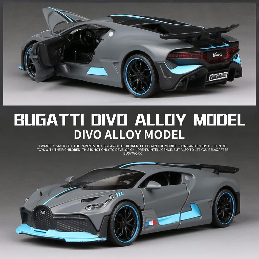 1/32 масштаб Divo, литая под давлением модель автомобиля, игрушечная машина с откатным механизмом, звуком и светом для детей, коллекция подарков для мальчиков и девочек
