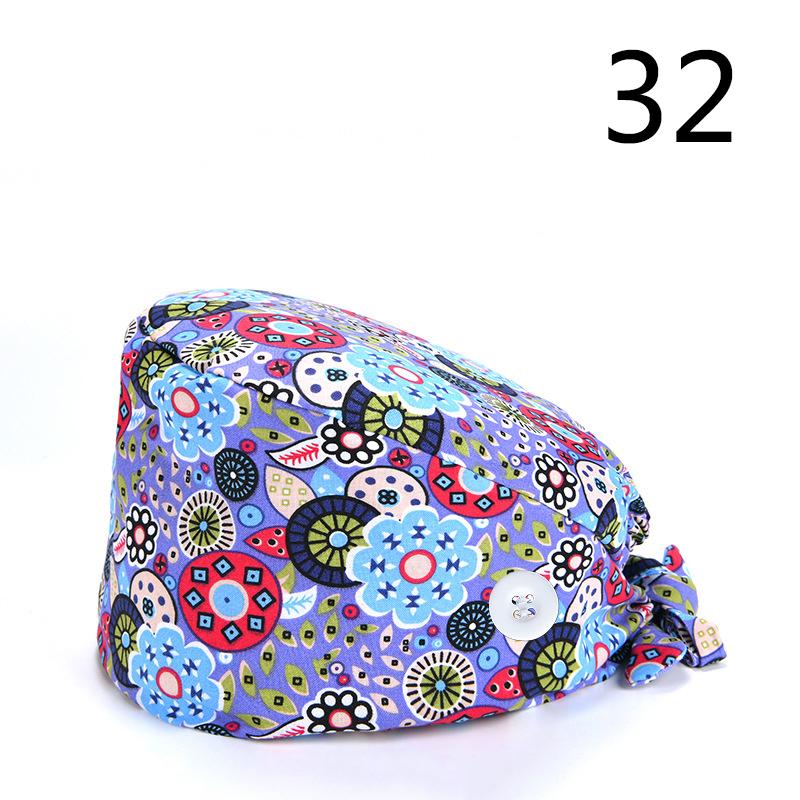 38 стилей, пылезащитная шляпа, повседневная унисекс, модная шляпа с принтом, рабочая шляпа на пуговицах, шляпа для операционной