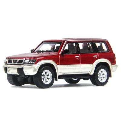 PAUDI MODEL масштабная литая модель Nissan Patrol Y61 1998 года, красная, 1/64 автомобиль,