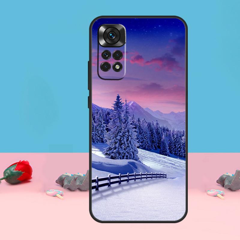 Пейзаж Зимний Свет Снежный Покров Для Xiaomi Redmi Note 14 13 12 9 10 11 Pro 10S 11S 12S Чехол Для Redmi 14C 10C 12C 13C