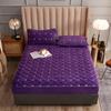 Soft Thicken Plush Quilted Mattress Cover Floral Embroidery Pad Protector Cover Customized Fitted Sheet Not Including Pillowcase