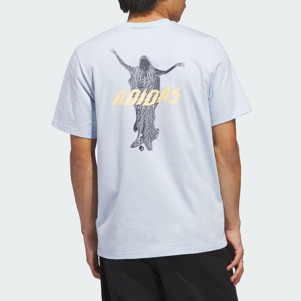 adidas Originals FW25 DE Скейтборд Мерлин Хлопковый Вязаный Спортивный Короткий Рукав Футболка Унисекс Топы KR6366