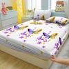 1 Simple Modern Butterfly Printed Matte Fitted Sheet, Bedroom Printed Bed Cover, Bedding (Excluding Pillowcases)