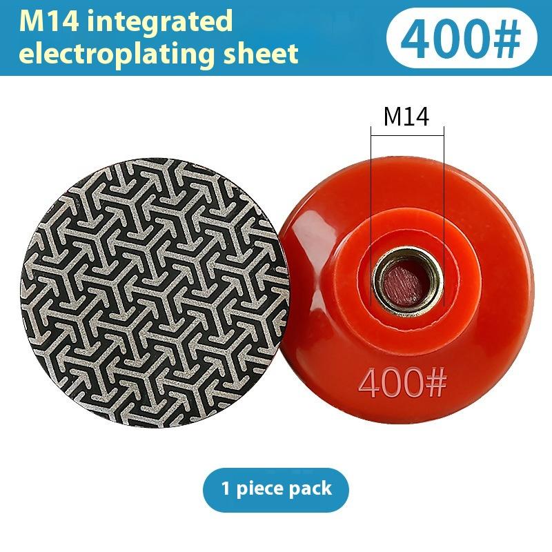 M10 M14 Резьба 2'' 50 мм Алмазные ручные полировальные электрогальванические шлифовальные круги Шлифовальный диск для стекла гранита мрамора бетона
