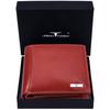Мужской анилиновый красный кожаный кошелек Oliver