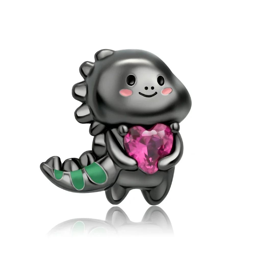 Exquisite Copper Little Monkey Embracing Red Heart Pendant Fit Bracelet Necklaces Party Pairing With Handmade Gifts