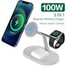 New 40W Three In One Wireless Charger For  Watch AirPods Charging Station for iPhone 15 14 13 12 Pro Max Mini