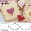 3Pcs Blessing Frame Wedding Stainless Steel Cookie Cutters Rectangle Square Oval Fondant Cake Mold