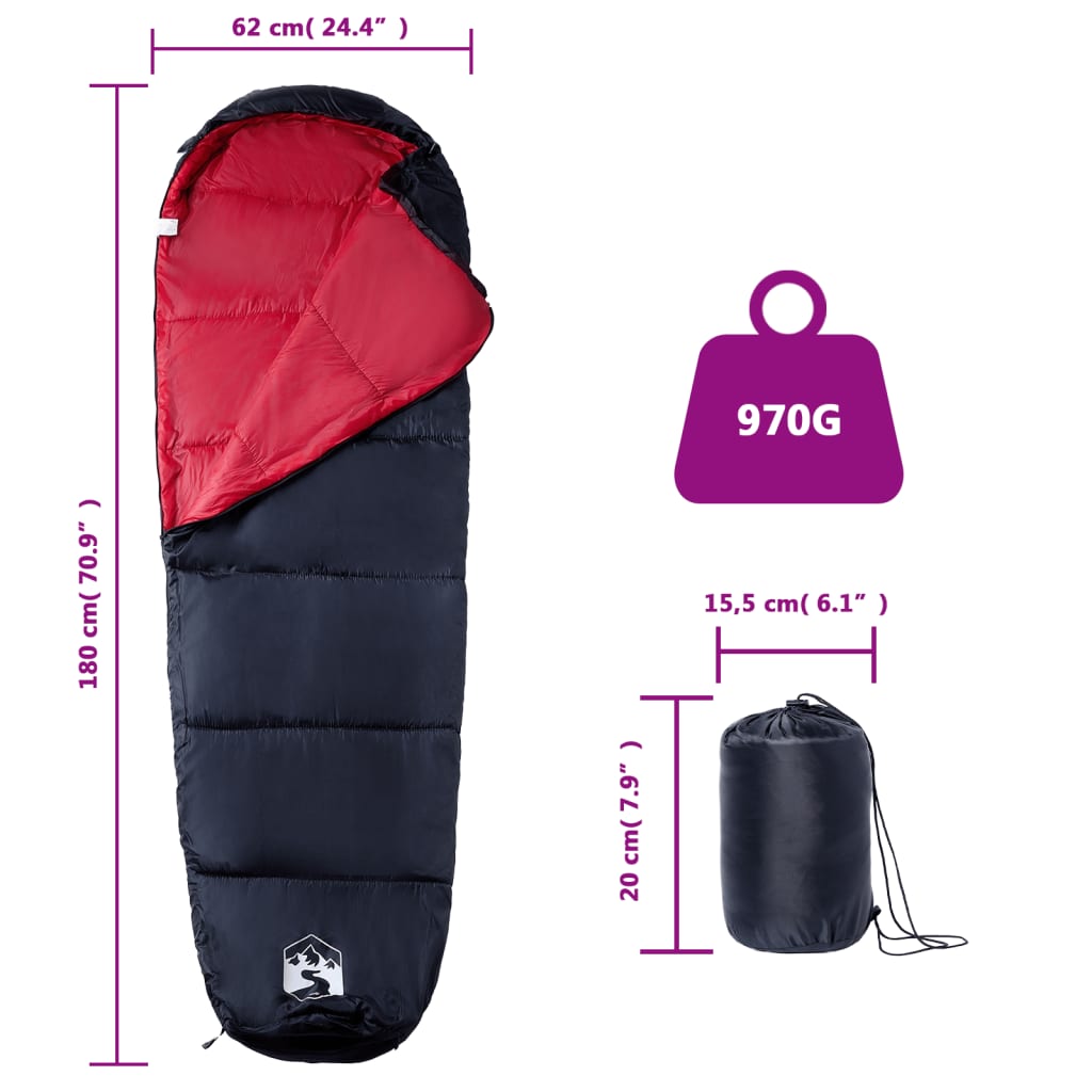 Adult Mummy Sleeping Bag for Camping 3 Season