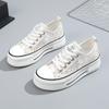 Fashion Women's Canvas Sneakers Summer Breathable Mesh Thick Bottom Height Increase Casual Women's Shoes Beach Flat Shoes