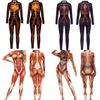 3D Digital Printing Stage Performance Costumes Adults Halloween Events Carnival Theme Party Cosplay Outfit Pretend Game Jumpsuit