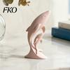 Whale Art for Nursery Decor 3D Printed Ornaments, Mother And Child Figurines, Matte Solid Color Figurine Modern Minimalist Double Sculpture