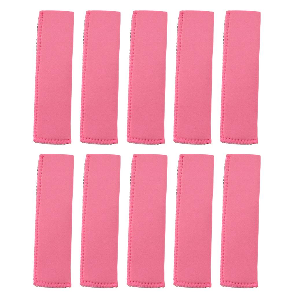 10pcs Ice Pop Sleeves Reusable Neoprene Anti Freezing Ice Pop Holders Bag for Family Use