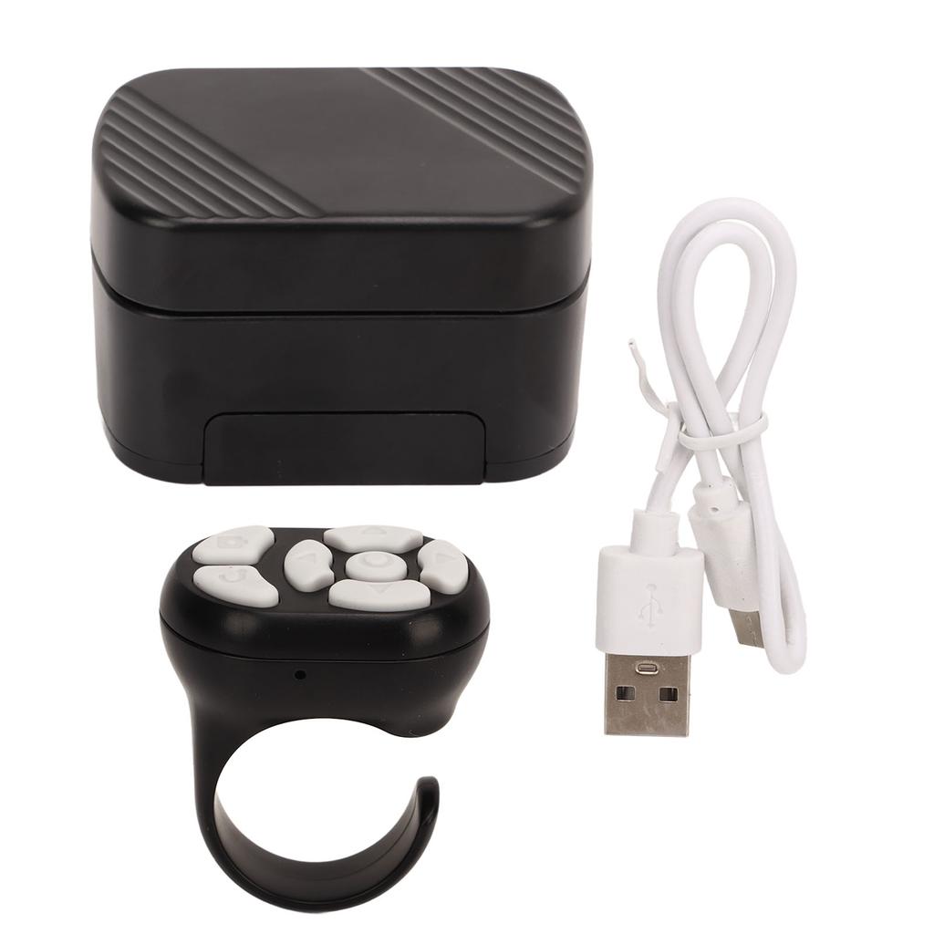 Remote Control Scrolling Ring Bluetooth APP Page Turner Camera Remote Shutter Selfie Button with
