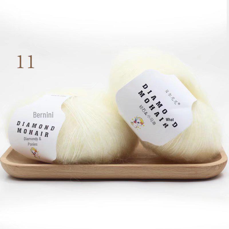 Пряжа Diamond Mohair Fine: Идеально подходит для шарфов, свитеров и вязаных изделий ручной работы.