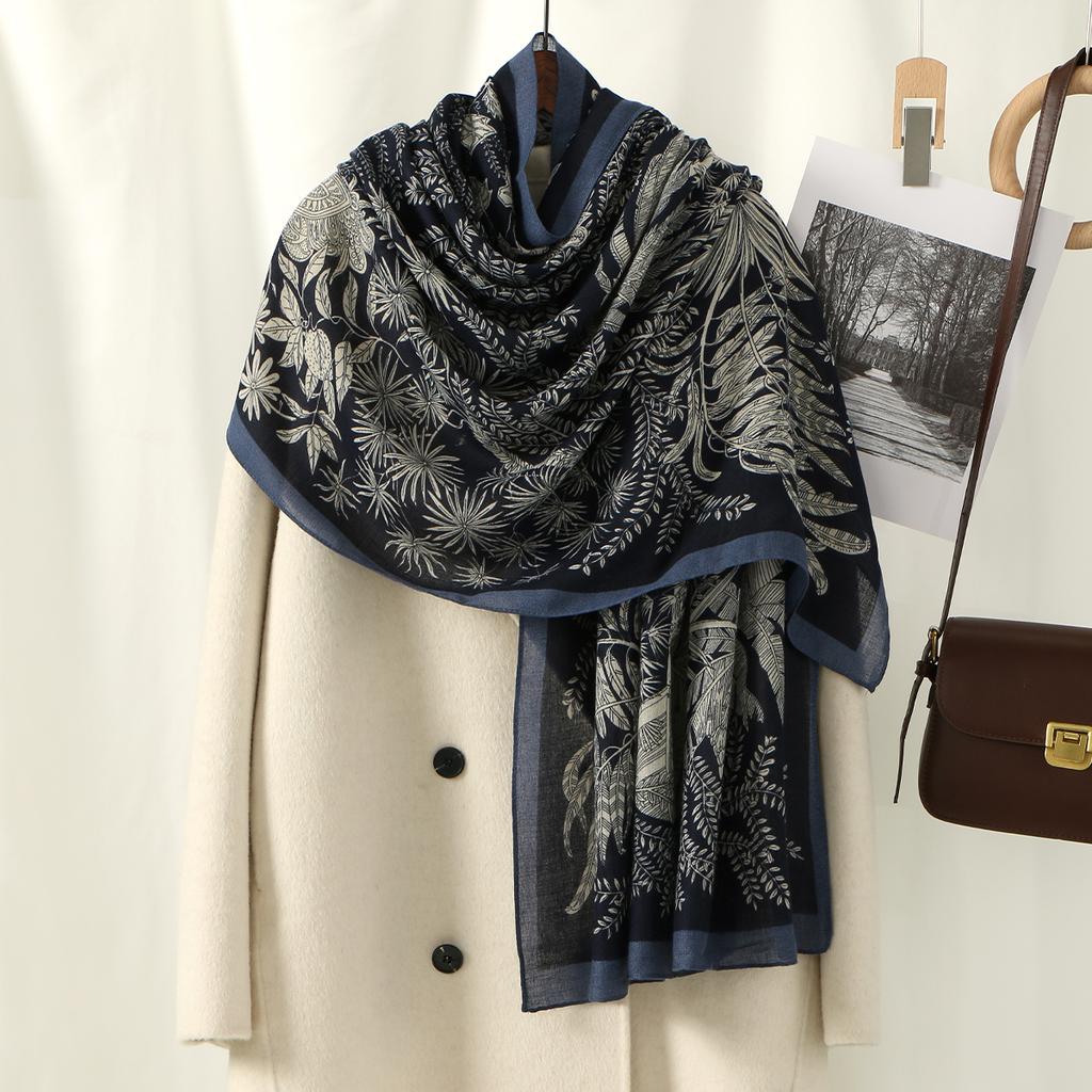 New Ombre Printed Cotton Rayon Hijab Scarf Women Muslim Long Shawls Islamic Headscarf Wraps Headband Eid Veils Foulard 178*85cm