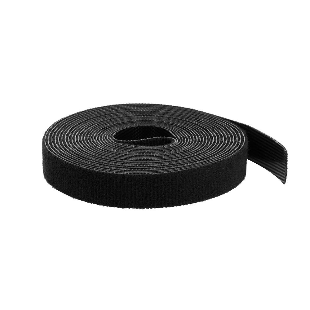 1 Roll Self Adhesive Reusable Cable Tie Nylon Fastener Hook & Strap Cord Ties 2cm x 5m