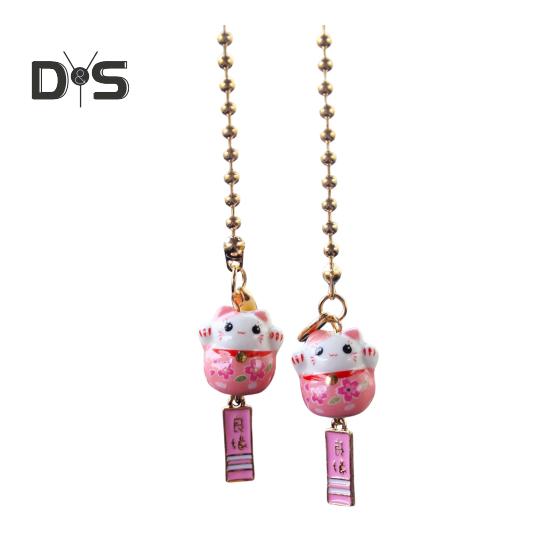 Подвеска для зеркала заднего вида, подвесные аксессуары для салона автомобиля, легко вешать, очаровательный внешний вид, подвесное украшение в виде счастливого кота