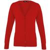 Premier Womens/Ladies Button Through Long Sleeve V-neck Knitted Cardigan