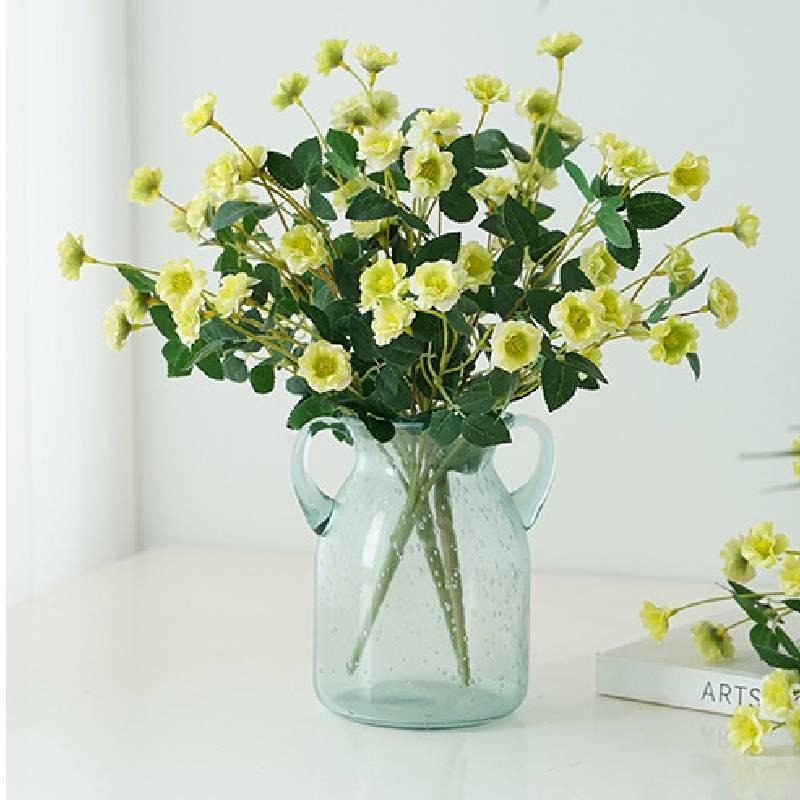 Реалистичный Букет из Шелковых Роз Для Декора Дома Маленькие Искусственные Розы Для Свадебных Центральных Композиций