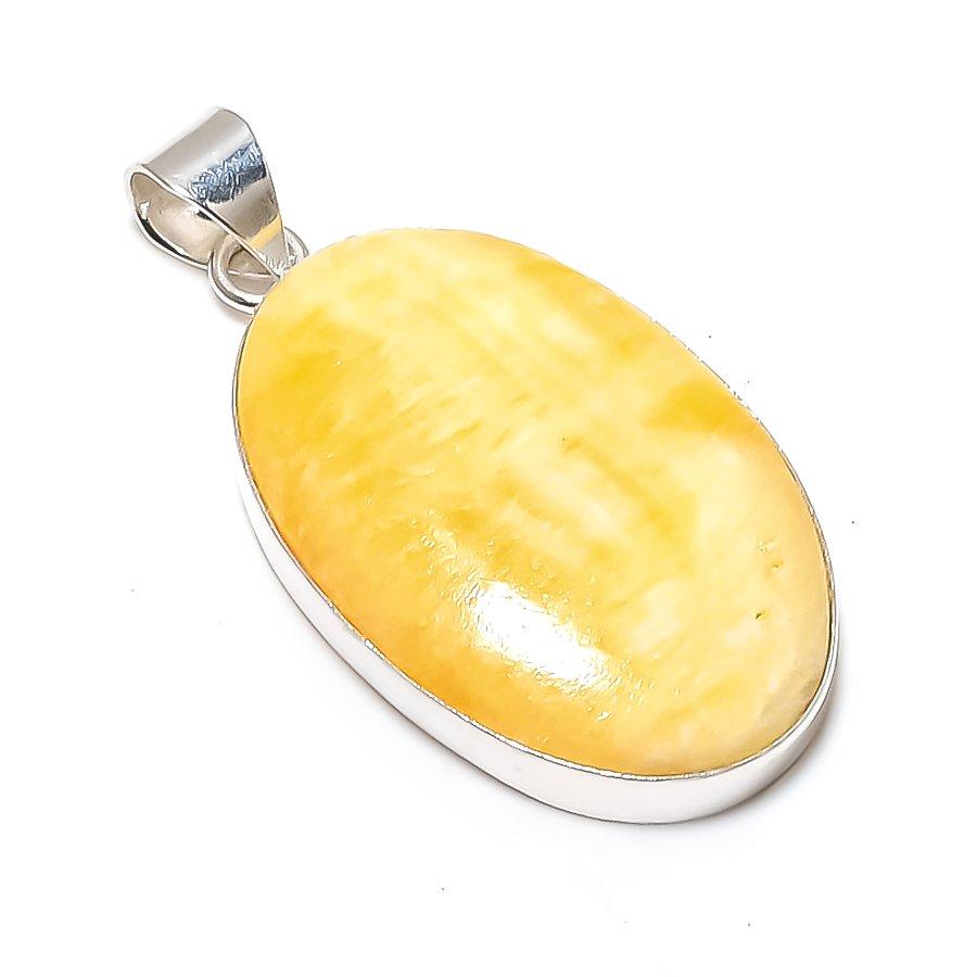 Septerian Noodal Gemstone 925 Sterling Silver Jewelry Pendant 2.17" SU-9877