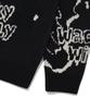 WACKY WILLY Camouflage Pattern Pullover Knit Navy